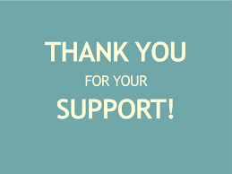 We Thank Our Supporters!